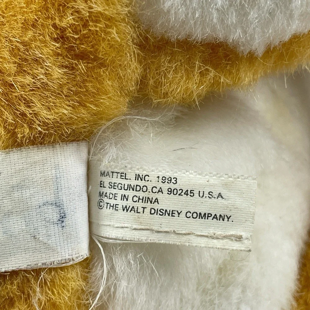 Vintage Simba Plush Disney 1993 Mattel The Lion King Soft Lion Cub Toy